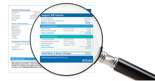 average water bill with pool